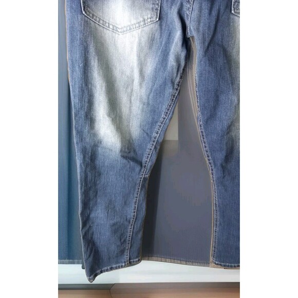 Lion Dynasty Women's Jeans Size 12 Slim Distressed Paint Made In Egypt Blue - Picture 13 of 14